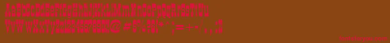 CartwrightRegular Font – Red Fonts on Brown Background