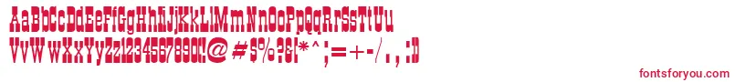 CartwrightRegular Font – Red Fonts on White Background