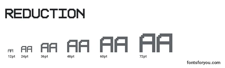 Reduction Font Sizes