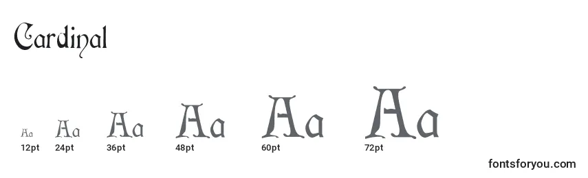 Cardinal Font Sizes