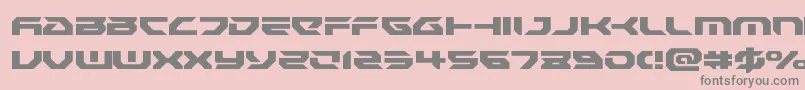 Royalsamurailight Font – Gray Fonts on Pink Background