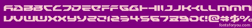 Royalsamurailight Font – Pink Fonts on Purple Background