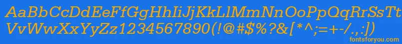 More about MetronSsiItalic Font MetronSsiItalic Font – Orange Fonts on Blue Background