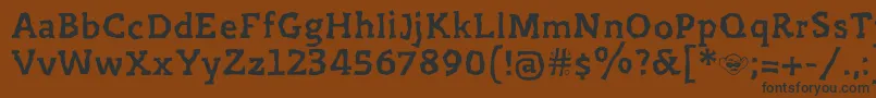 Prejidenjia Font – Black Fonts on Brown Background