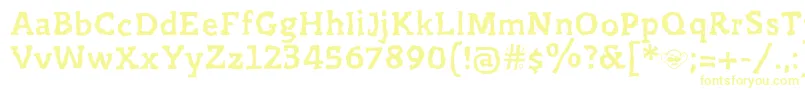 Шрифт Prejidenjia – жёлтые шрифты