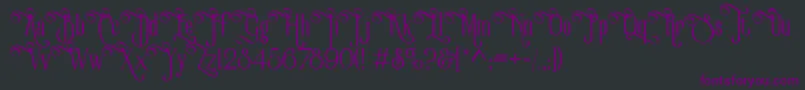 VictorianParlorVintageAlternateFree Font – Purple Fonts on Black Background