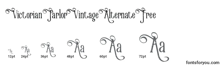 VictorianParlorVintageAlternateFree Font Sizes