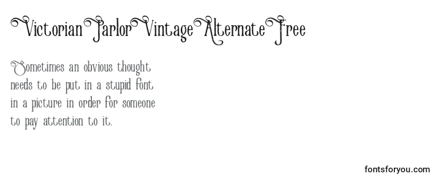 VictorianParlorVintageAlternateFree-fontti