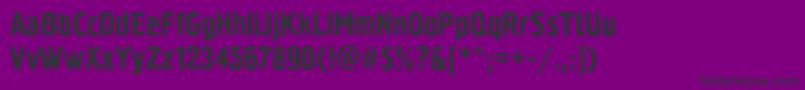 Pollockc2-fontti – mustat fontit violetilla taustalla