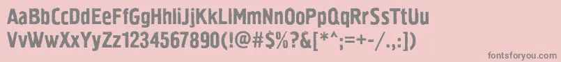 Pollockc2 Font – Gray Fonts on Pink Background
