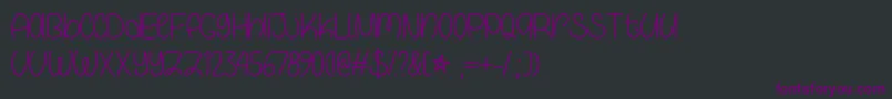 Шрифт GalaxyBoyOtf – фиолетовые шрифты на чёрном фоне