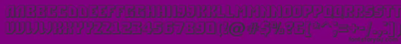 ASimpler3D Font – Black Fonts on Purple Background