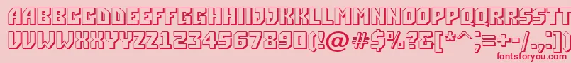 ASimpler3D Font – Red Fonts on Pink Background