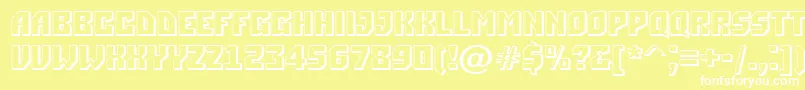 ASimpler3D Font – White Fonts on Yellow Background