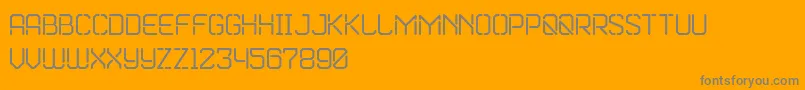 フォントMarske – オレンジの背景に灰色の文字