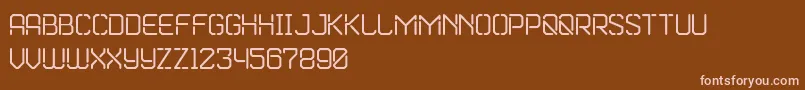Marske Font – Pink Fonts on Brown Background
