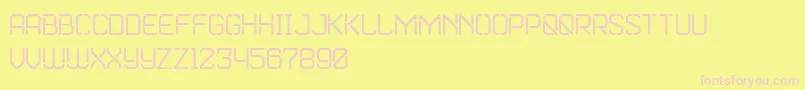 Marske Font – Pink Fonts on Yellow Background