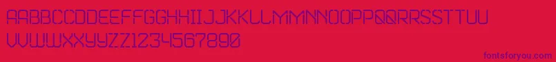 Marske Font – Purple Fonts on Red Background