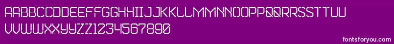 Marske Font – White Fonts on Purple Background