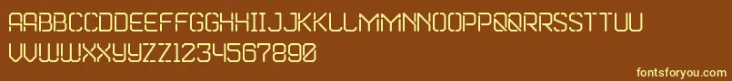 Marske Font – Yellow Fonts on Brown Background