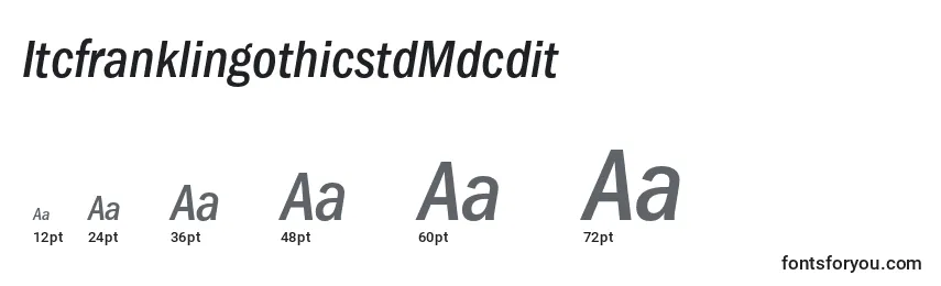 ItcfranklingothicstdMdcdit Font Sizes