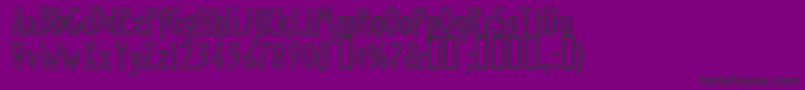 ChiseledOpen-Schriftart – Schwarze Schriften auf violettem Hintergrund