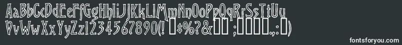 ChiseledOpen-fontti – valkoiset fontit