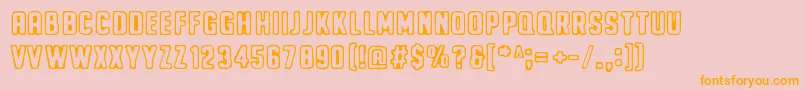 Noppalukemat Font – Orange Fonts on Pink Background