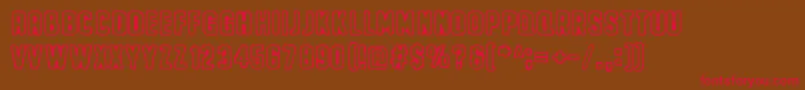 Noppalukemat Font – Red Fonts on Brown Background