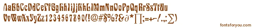 SiegfriedDb Font – Brown Fonts on White Background