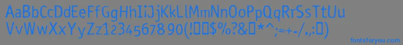 Шрифт RosangoNormal – синие шрифты на сером фоне