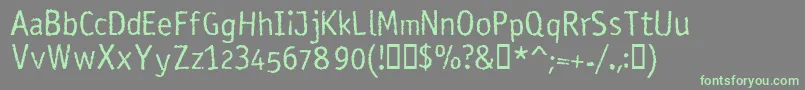 More about RosangoNormal Font RosangoNormal Font – Green Fonts on Gray Background