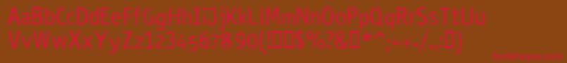 RosangoNormal Font – Red Fonts on Brown Background