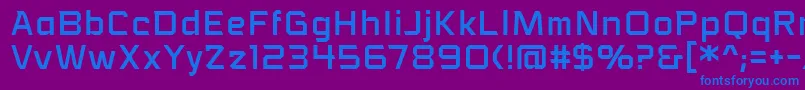 fuente VoiceactivatedbbReg – Fuentes Azules Sobre Fondo Morado