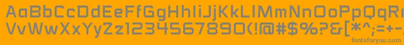 Więcej informacji o czcionce VoiceactivatedbbReg Czcionka VoiceactivatedbbReg – szare czcionki na pomarańczowym tle