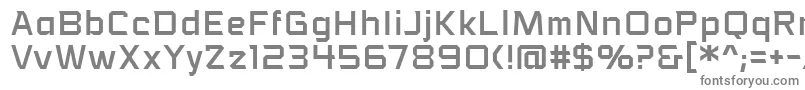VoiceactivatedbbReg-fontti – harmaat kirjasimet valkoisella taustalla