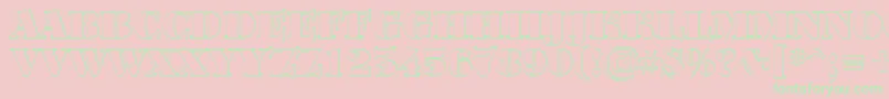 BodoniortotitulshBlack Font – Green Fonts on Pink Background