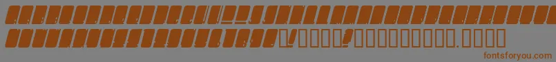 Oms Font – Brown Fonts on Gray Background