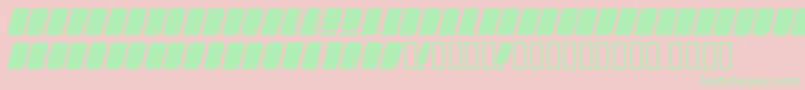 Oms Font – Green Fonts on Pink Background