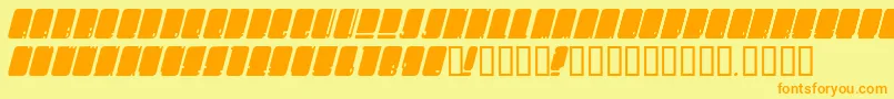 Oms Font – Orange Fonts on Yellow Background