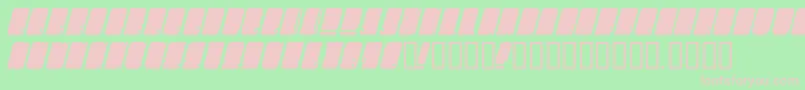 Oms Font – Pink Fonts on Green Background