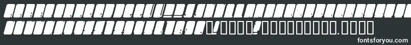 Шрифт Oms – белые шрифты на чёрном фоне