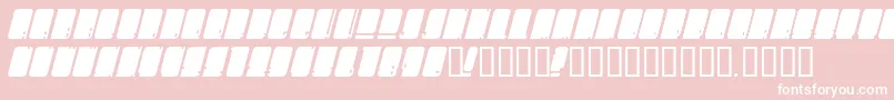 Oms Font – White Fonts on Pink Background