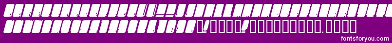 Oms Font – White Fonts on Purple Background