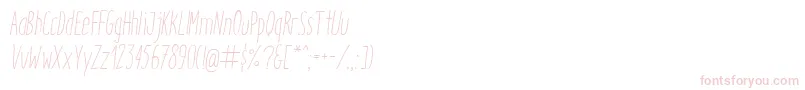 Шрифт ItaloLightItalic – розовые шрифты