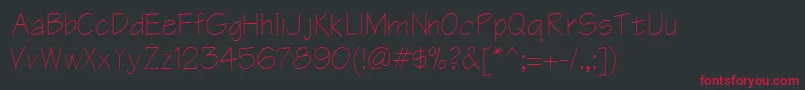 ErArchitectKoi8 Font – Red Fonts on Black Background