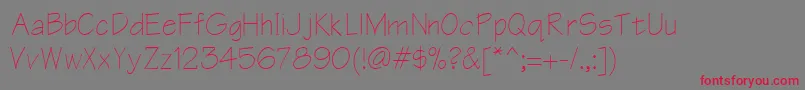 ErArchitectKoi8 Font – Red Fonts on Gray Background