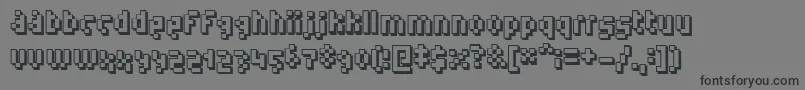 Humanoid ffy Font – Black Fonts on Gray Background