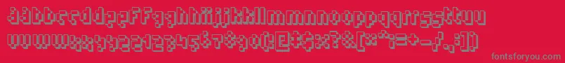 fuente Humanoid ffy – Fuentes Grises Sobre Fondo Rojo