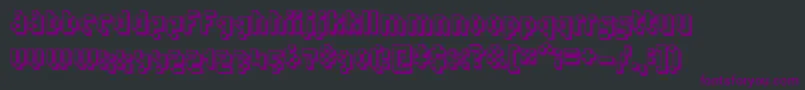 Humanoid ffy Font – Purple Fonts on Black Background